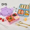 Ланч-бокс Bento для взрослых и детей, герметичный контейнер для ланча без бисфенола А, контейнер для планирования еды с несколькими отделениями