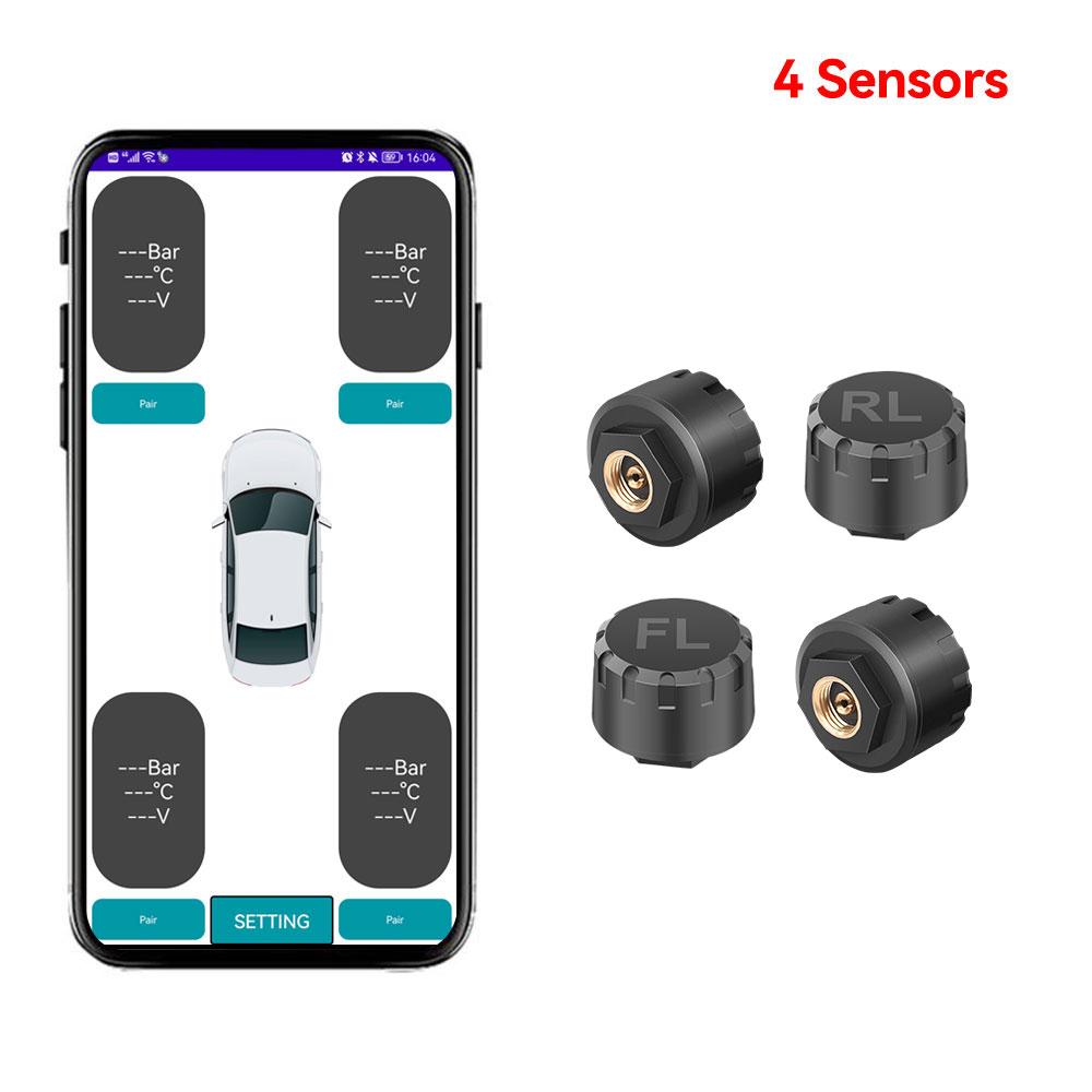 Мотоцикл TPMS Android Датчики давления в шинах Система контроля давления в шинах Внешний датчик Bluetooth Android/IOS Автомобиль TMPS