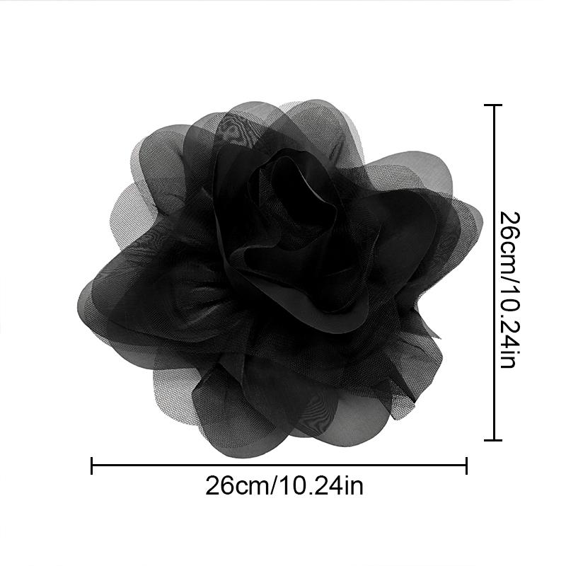 Тканевая нашивка ручной работы, искусственный цветок, органза, модные аксессуары, нашивка, аппликация, стереоскопическая, 6 цветов