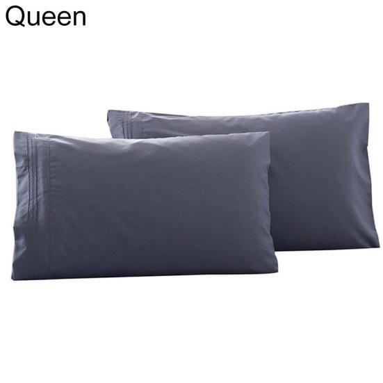 2 шт. King Queen стильный сплошной цвет кровать наволочка наволочка декор для спальни