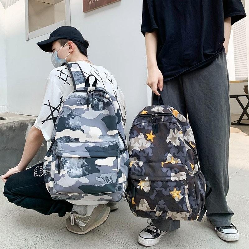 Модный мужской рюкзак, крутые школьные сумки для мальчиков-подростков, камуфляжная текстовая студенческая книжная сумка