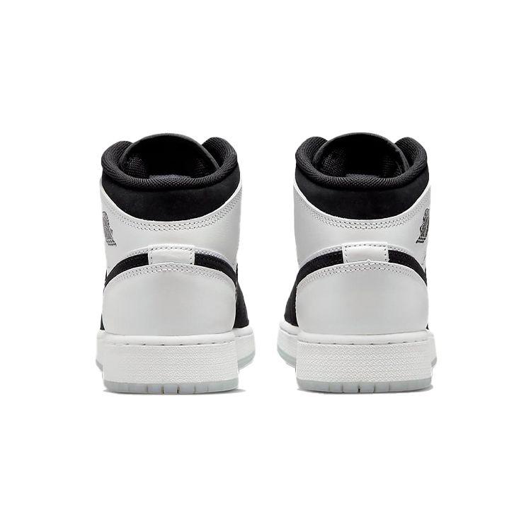 Детские кроссовки Air Jordan 1 Mid SE GS Diamond Белый Черный Многоцветный DN4321-100