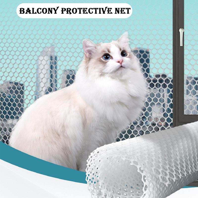 DIY Garden Fence Mesh Cat Pet Balcony Anti-Falling Net Window Plastic Grate Mesh Children Staircase Fall Protection Netting
