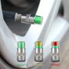 4pcs Car Tire Pressure Indicator Tire Pressure Gauge Indicator Alert Monitoring Valve Cap Sensor External Valve Detection