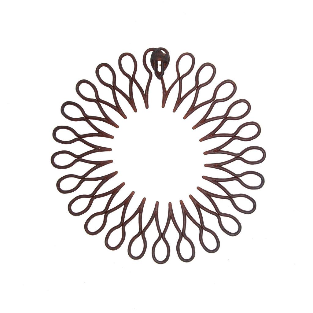 Plastic Full Circle Stretch Flexible Comb Teeth Headband Hair Hoop Band Clip Hairband for Face Washing Fixed Hair Accessories