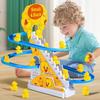 Электрические Уточки Игрушки для Лазания Набор Игр Гонки Уточек DIY с Светом и Музыкой Игрушка-Американские Горки для Детей Подарок