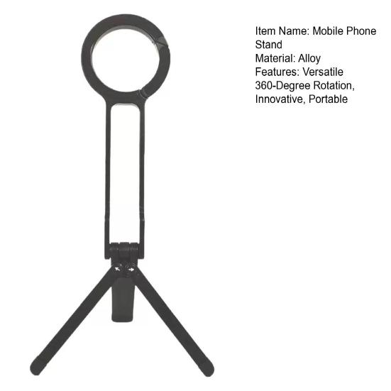 Магнитный штатив для телефона Складной держатель для телефона Портативный мини-штатив Универсальное крепление для телефона, удобное для путешествий, для использования в помещении и на улице