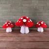 Creative Mushroom Honeycomb Ball 3D Hanging Ornament for Indoor Parties Forest Theme Birthday Wedding Jungle Wonderland Decor