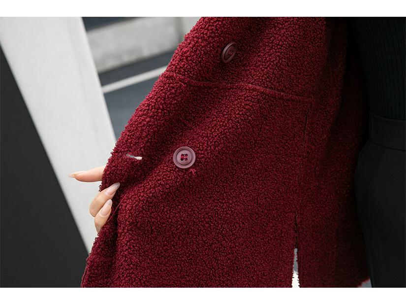 Двусторонняя куртка из ПУ кожи с меховой подкладкой и карманами - Женская модная повседневная верхняя одежда