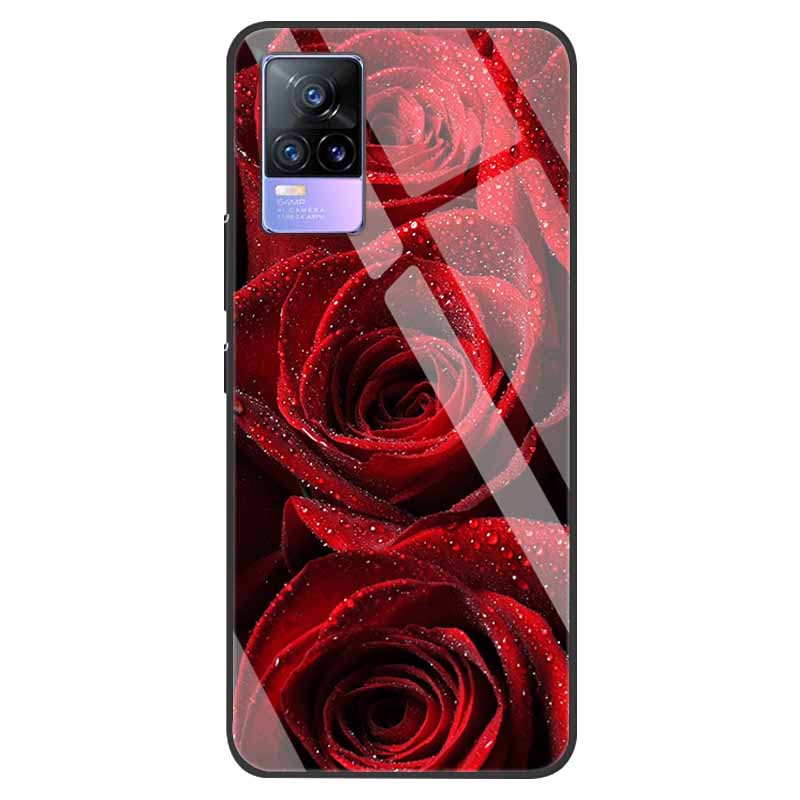 Для VivoV21 5G Чехол из закаленного стекла для Vivo V21 5G Мягкий бампер Жесткая funda Для Vivo X60 Pro Глобальный чехол для телефона X60 5G 2021 Обложка
