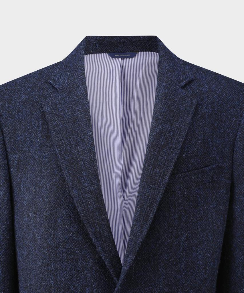 Brooks Brothers Harris Tweed Sack Jacket (Navy) (Bbjsmmf402)