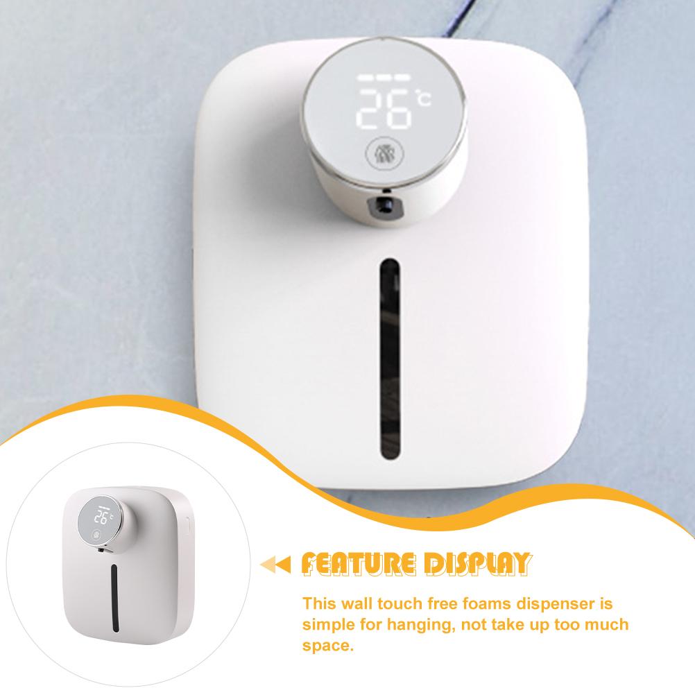 Зарядка Автоматический дозатор мыла Черный Ручной Насос Abs Перезаряжаемый Настенный Бесконтактный