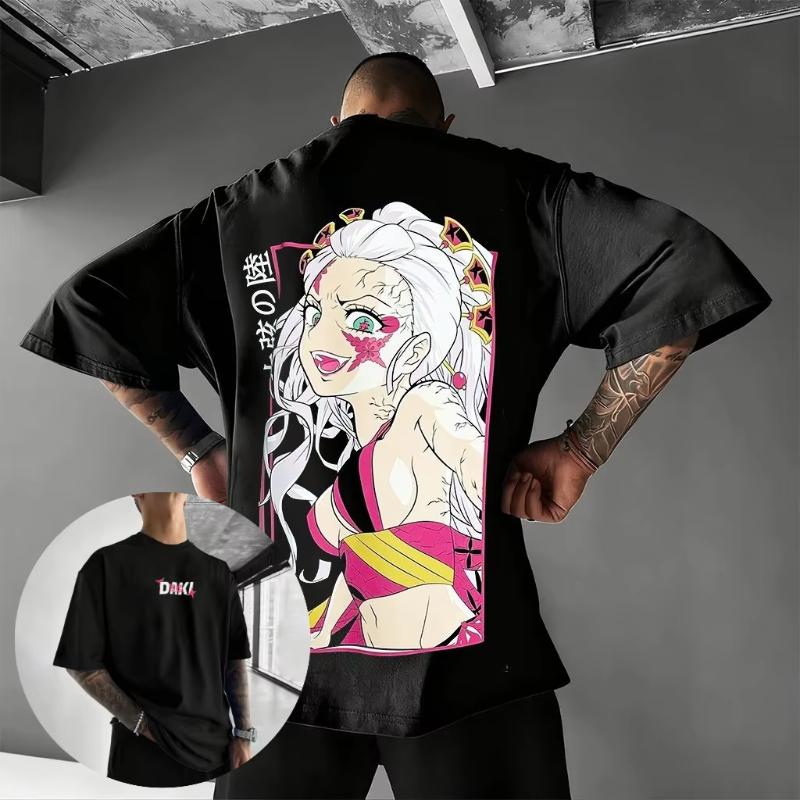 Demon Slayer Graphic T Shirt Men Women Anime Print Oversized Cotton Tee 2026 Summer New Casual Streetwear Short Sleeve Tops Y2k