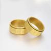 Вращающееся кольцо из нержавеющей стали диаметром 8 мм, ювелирное изделие из титановой стали, простое модное кольцо