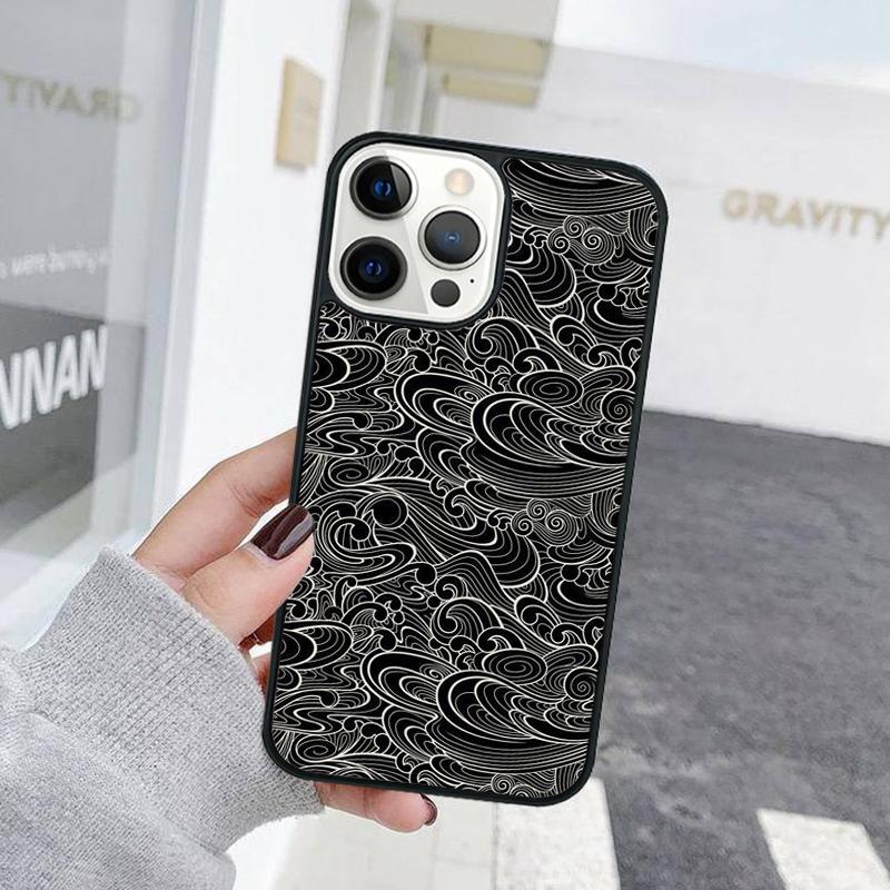 Модный абстрактный арт, линия, волна, чехол для телефона для iPhone 17 Air 15 16e 11 13 14 Pro Max 12 Plus Max Fundas