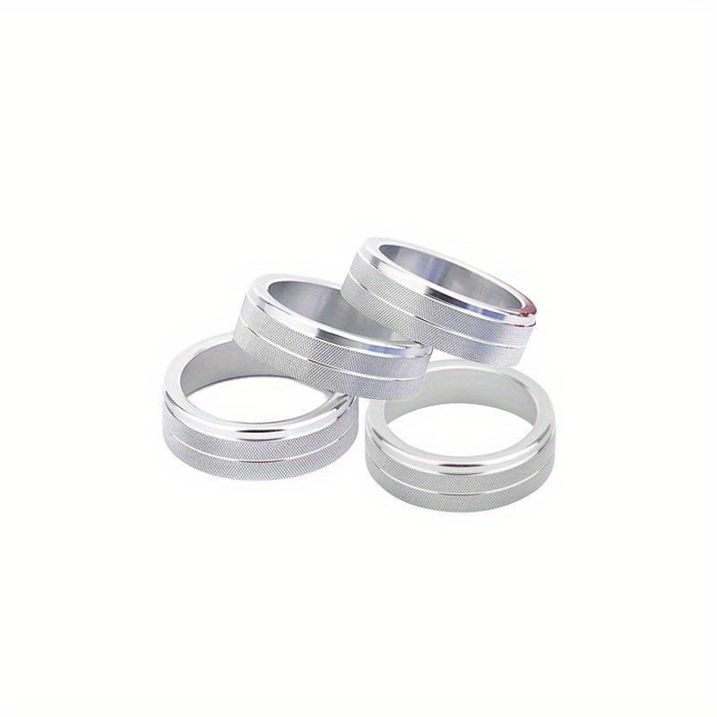 4 шт. алюминиевый сплав автомобильный кондиционер регулятор громкости декоративные кольца наклейки для Volvo S60 V60 XC60 S80 V40 аксессуары