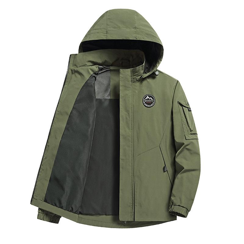 Мужское пальто Весенне-осенняя повседневная куртка с капюшоном Мужское пальто для активного отдыха, альпинизма, путешествий Мужская новая осенняя одежда