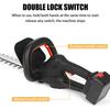 Brushless Cordless Electric Hedge Trimmer 1200w Dual Action Grass Trimmer Pruning Saw Garden Tools with 2PC 22900mah Battery