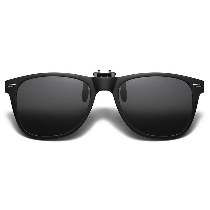 Men Photochromic Polarized Lens Flip Up Clip on Sunglasses Women Driving Sun Glasses with Clips 2024 Trending Product Shades