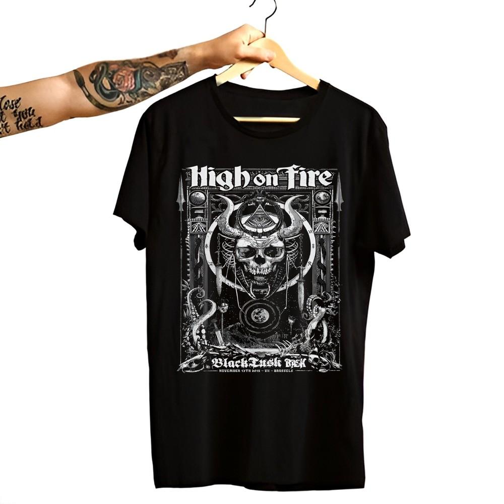 Rare High On Fire Band Cotton Black S-4XL T-Shirt Unisex T-Shirt