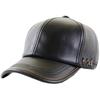 Кепка шляпа кожаная однотонная конструкция защита от ультрафиолета защита от холода на открытом воздухе рыбалка CAP585 [Buzz Selection] мужская женская (черный)