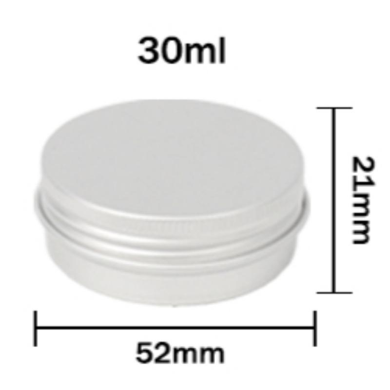 5-100 г Многоспецификационная Резьбовая Круглая Алюминиевая Коробка Металлическая Коробка для Суб-Упаковки Коробки для Хранения Герметичная Восковая Пустая Банка Баночки для Крема