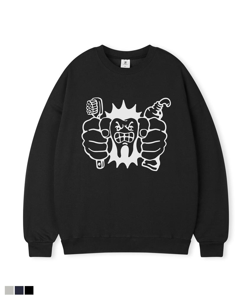 TOPBOY Dentist Oversized Printed Sweatshirt
