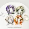 Spring And Summer Satin Long Scarf For Women Sunscreen Shawl Fashionable Beauty Scene Satin Long Scarf Versatile Travel Scarf