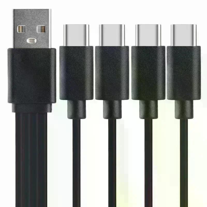 4-в-1 Мульти-USB C Разветвитель Адаптер Кабель Зарядный Шнур USB Type C Быстрая Зарядка Кабель для Передачи Данных Для Huawei Планшета Ноутбука ПК
