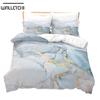 Комплект постельного белья с 3D-печатью и мраморным рисунком, пододеяльник с наволочкой, двуспальная кровать размера Queen King