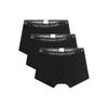 Polo FW22 Буквенный логотип Жаккардовые трусы-боксеры с поясом 3 пары Мужское нижнее белье Черный 714835885-002