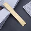 18CM Creative Retro Brass Scale Measuring Tool Ruler Measuring Tool DIY Thick Drawing Copper Ruler Tool Stationery Metal