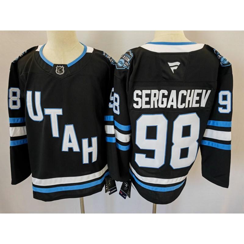 Mens Womens Ice Hockey Practice Jersey Long Sleeve Training Shirt NHL Team Style Utah Grizzlies Devils Kraken Blue Jackets