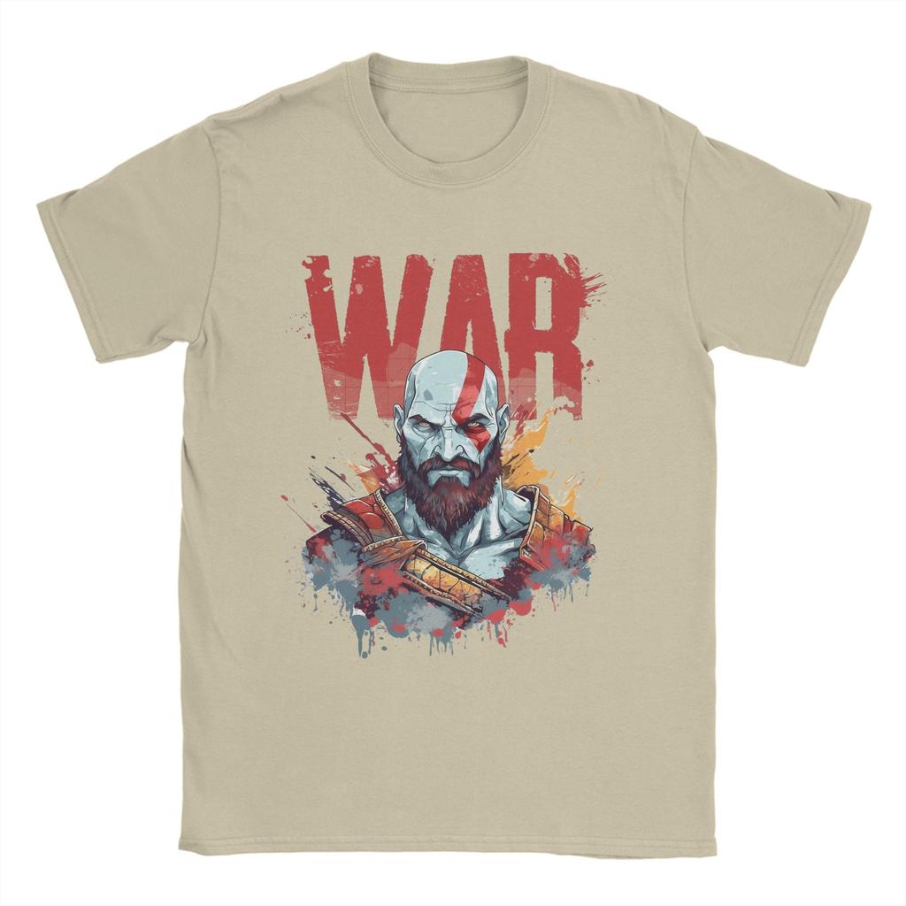 THE GOD OF WAR Unisexs T Shirt  Novelty Tee Shirt Short Sleeve Round Neck TShirts Cotton New Arrival Tops