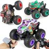 Пикап-внедорожник с трюками и подсветкой на радиоуправлении 2.4G, вращение на 360 градусов, управление жестами с помощью часов, игрушка для мальчика