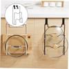 Metal Pot Lid Holder Shelf Hanging Pot Cover Rack Cutting Boards Storage Rack  Door-Mounted