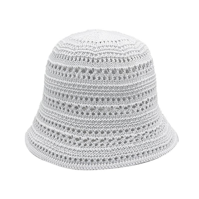 Spring and Summer Hollow Breathable Fisherman Hat Retro Mesh Cool Sun Protection Hat Casual Basin Hat
