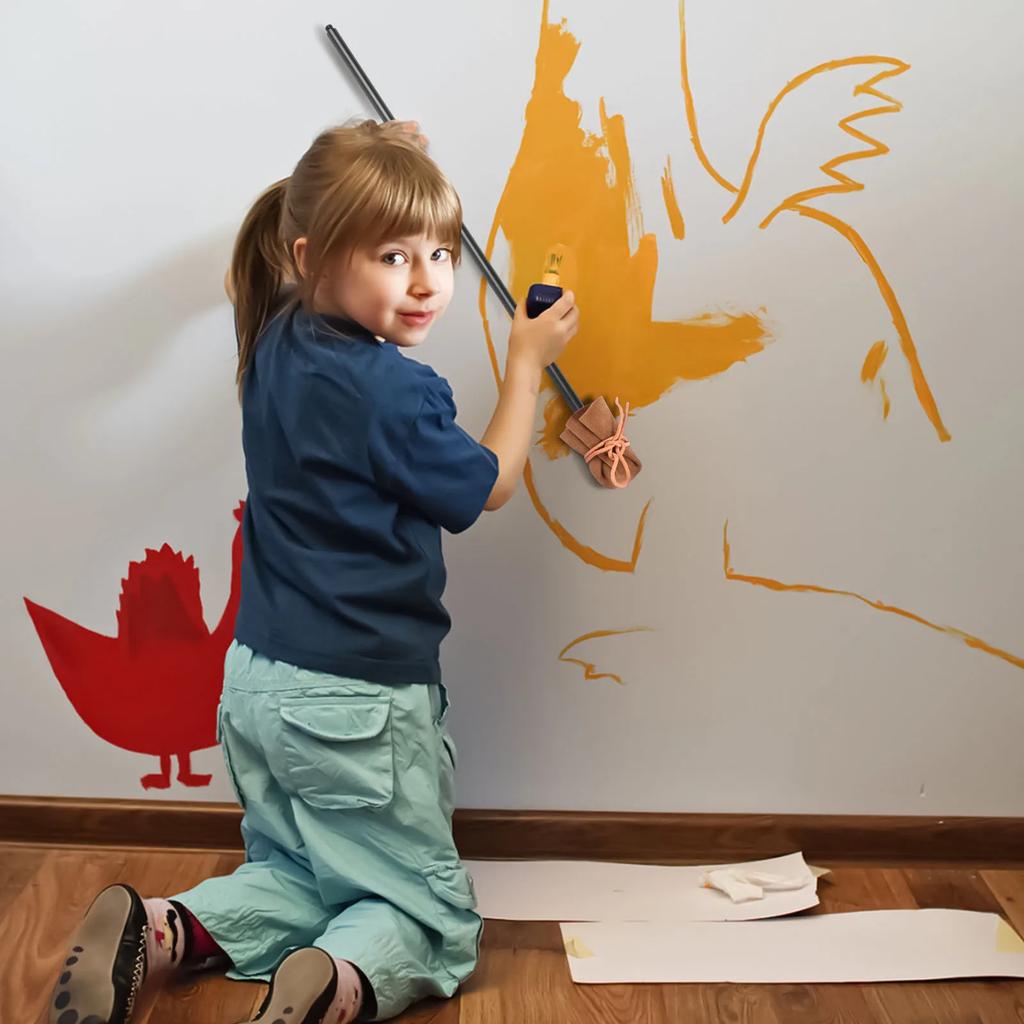 Алюминиевый сплав 32-2/3" Художественный мал-стик Противоскользящий Подставка для руки для рисования Стабильная поддержка Мал-стик для масляной живописи для художников