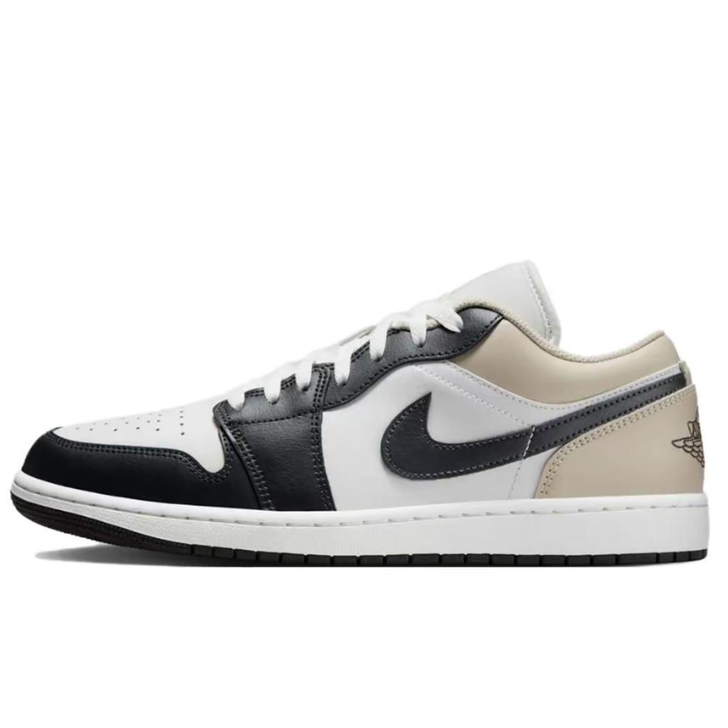 Jordan Air Jordan 1 Увеличивающие рост Низкие Винтажные Баскетбольные Кроссовки Унисекс Кремовый 553558-153(Команда1439--)