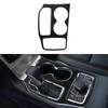 Carbon Fiber For 2016- Jeep Grand Cherokee Accessories Car Gear Shift Panel Center Console Cup Holder Cover Trim