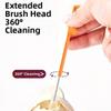 Dual-head Design Silicone Straw Brush Bendable Bottle Brush Extra Long Brush  Pacifier