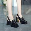 Maogu с круглым носком женские туфли на высоком каблуке весна осень модные сандалии женские туфли на платформе туфли-лодочки женская обувь 2024 Новинка