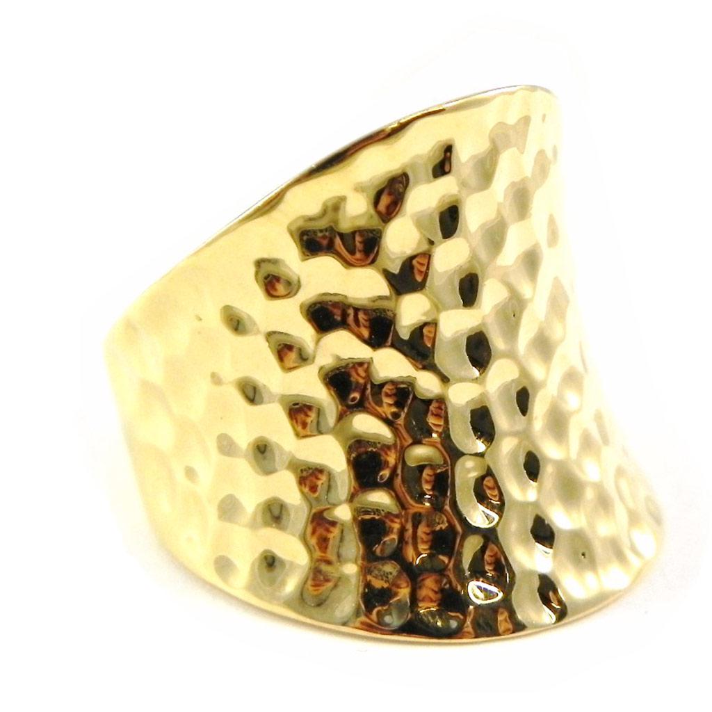 Позолоченное кольцо 'Клеопатра' золото - 22 мм