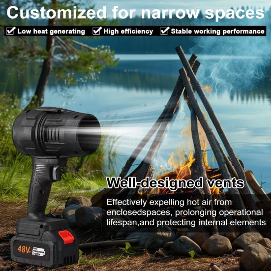 Высокоскоростной канальный вентилятор, турбореактивный вентилятор, электрическая сушилка, мощный вентилятор с бесщеточным двигателем, портативный вентилятор для удаления пыли и выдувания листьев