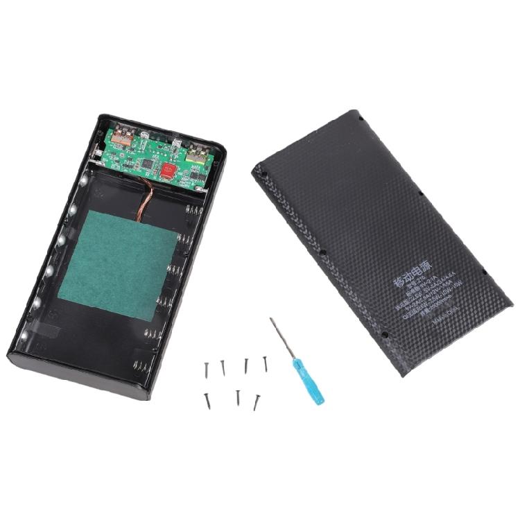 Съемный 5 Вт 10 Вт 22,5 В QC3.0 ЖК 6x21700 Аккумулятор для Корпуса Power Bank для Корпуса