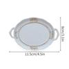 Круглый металлический поднос для фруктов, торта, десерта, подноса, ювелирного изделия, сережек, ожерелий, колец, хранения, миски, украшения, соусницы