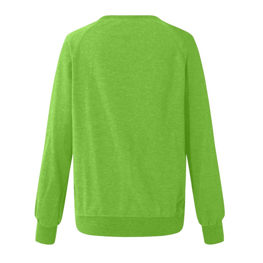 Украл Рождественский забавный пуловер с зеленым принтом и длинными рукавами реглан, топы, толстовка, подарок для женщин