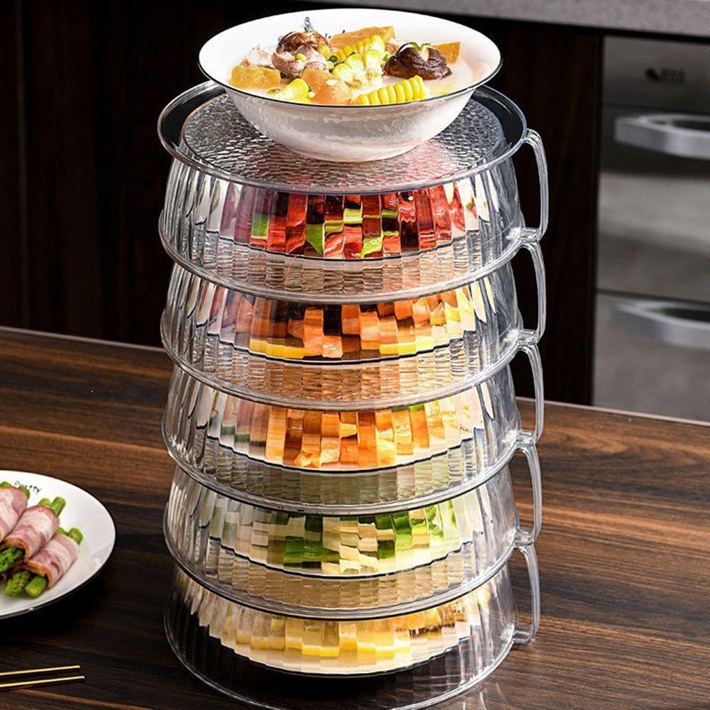 Multifunctional Plastic Food Cover Insulation Dish Cover Microwave Splatter Cover Household
