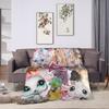Littlest Pet Shop Warm Soft Blanket  Children Plush Bedding Throws Street Trend Couch Chair Flannel Bedspread Sofa Bed Cover
