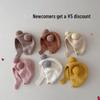 New Arrival: Cute Knitted Fleece Baby Hat with Ear Protection for Boys and Girls - Perfect for Autumn and Winter
